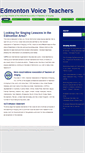 Mobile Screenshot of edmontonvoiceteachers.org