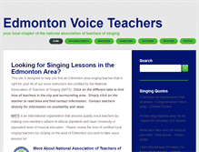 Tablet Screenshot of edmontonvoiceteachers.org